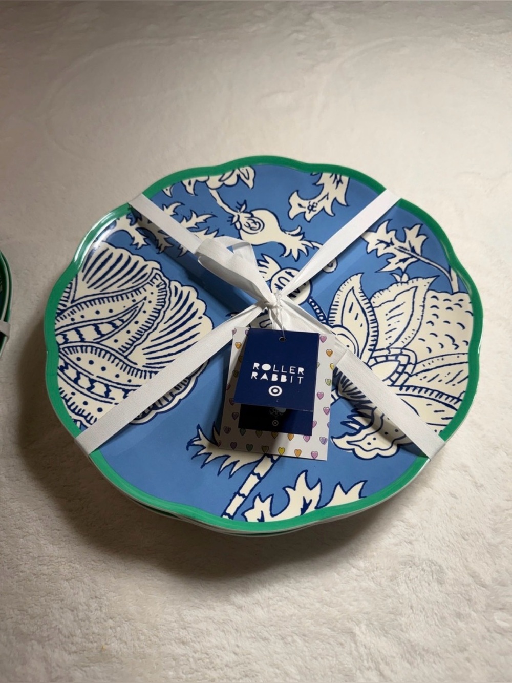 NEW Roller Rabbit Plate Set! Free Shipping! - Picture 3 of 3